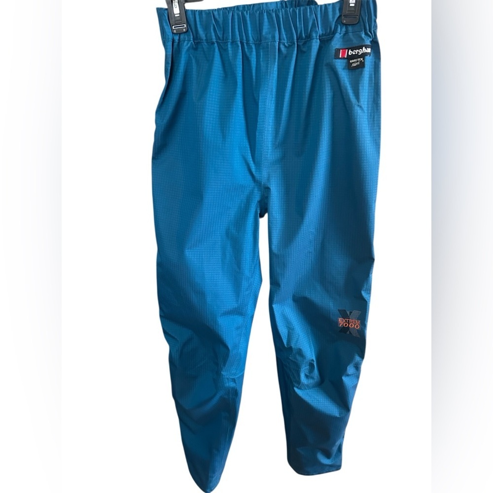 Berghaus Gore-Tex Extreme 7000 Waterproof Rain Pants Hiking Shell Blue Large